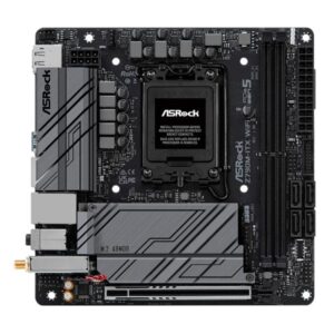 TARJETA MADRE ASROCK Z790M-ITX WIFI LGA1700 DDR5 MBZ790MITXWIFI NEGRO