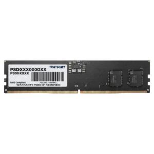 MEMORIA RAM PC 16GB PATRIOT PSD516G560081 DDR5 5600 MHZ CL46 1.1 V DIMM 288 PINES NEGRO