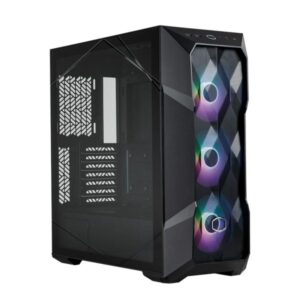 CASE GAMING RGB COOLER MASTER MASTERBOX TD500 MESH V2 MID TOWER VENTILADORES 3 DE 120MM CON VIDRIO LATERAL Y MALLA FRONTAL TD500V2-KGNN-S00 NEGRO