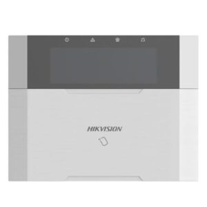 TECLADO ALÁMBRICO LCD HIKVISION DS-PK1-LRT-HWB O-STD HASTA 64 KEYFOBS BLANCO