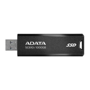 HD SOLIDO EXTERNO 1TB ADATA USB 3.2 GEN 2 550 MB/S 500 MB/S SC610-1000G-CBK/RD NEGRO