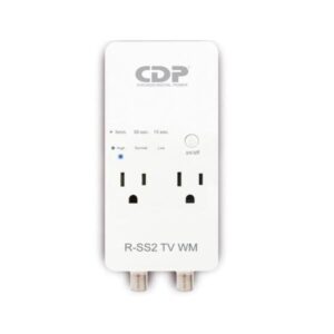 PROTECTOR DE VOLTAJE CDP R-SS2TV-WM 1800W 2 TOMAS SUPRESIÓN DE SOBRECORRIENTE Y SOBRE VOLTAJE RETARDO DE ENERGÍA SELECCIONABLE BLANCO