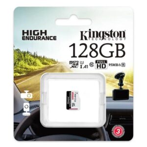 MEMORIA MICRO SDXC 128GB KINGSTON SDCE/128GB C10 95MB/S 45MB/S PARA CÁMARAS DE PROTECCIÓN RESIDENCIAL, VIGILANCIA, CORPORALES Y DE VEHÍCULOS