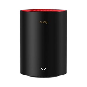 SISTEMA WIFI CUDY M3000(1-PACK) 1.0 DOBLE BANDA (5GHZ) AX3000 WiFi 6 MESH 2.5G NEGRO