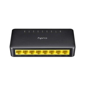 SWITCH CUDY FS108D 3.0 8 PUERTOS RJ45  10/100 MBPS  NO ADMINISTRABLE NEGRO