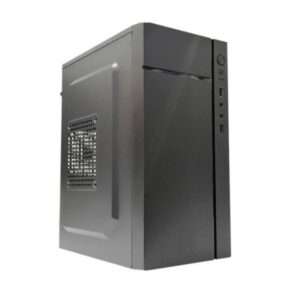 CASE CM03KTRA001C MINI TOWER SIN VENTILACIÓN INCLUIDA CON PANEL LATERAL Y CON FUENTE DE PODER 600W NEGRO