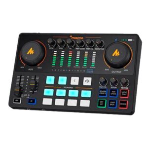 INTERFAZ DE AUDIO MAONO PARA CONECTAR MICROFONO AME2 NEGRO