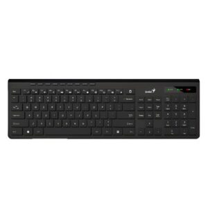TECLADO GENIUS SLIMSTAR KB-7230 MEMBRANA INALÁMBRICO CON RECEPTOR ESPAÑOL 31310021401 NEGRO