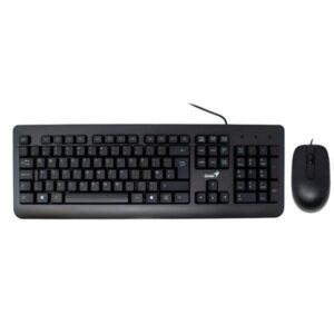 TECLADO Y MOUSE GENIUS KM-160 ALÁMBRICO USB ESPAÑOL 31330001414 NEGRO