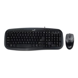 TECLADO Y MOUSE GENIUS SMART KM-200 ALÁMBRICO USB ESPAÑOL 31330003401 NEGRO