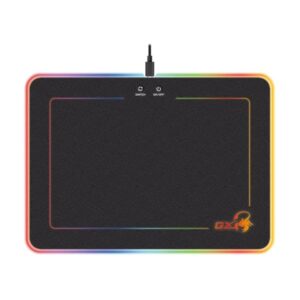 MOUSE PAD GAMING RGB GENIUS GX-PAD 600H 35X25CM GOMA 31250006400 NEGRO