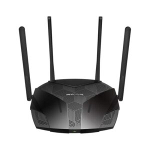 ROUTER MERCUSYS MR60X US AX1500 DUAL BAND 2.4/5 GHZ 1500 MBPS WIFI 6 PUERTOS WAN / LAN NEGRO