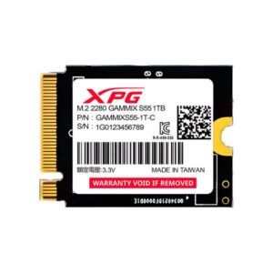 HD INTERNO SOLIDO 512GB XPG GAMMIX S55 M.2 2230 PCIE GEN4 X4 5000MB/S / 3000MB/S SGAMMIXS55-512G-C NEGRO