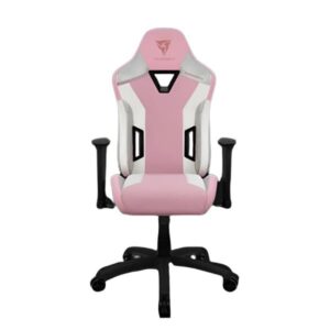 SILLA GAMING THUNDERX3 TC3 MAX CUERO SINTÉTICO TEGC-204510S.21 BLANCO / ROSADO