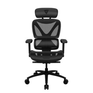 SILLA ERGONÓMICA THUNDERX3 XTC MESH CUERO SINTÉTICO TEGC-3054101.11 NEGRO