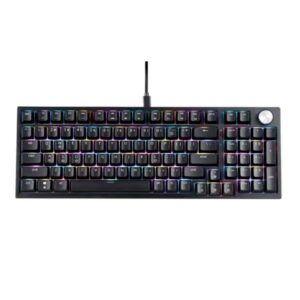 TECLADO GAMING RGB XPG SORCERER MECÁNICO ALÁMBRICO USB INGLÉS SORCERERRD-BKCES NEGRO