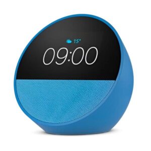 AMAZON ECHO SPOT 2024 CON RELOJ, ALARMA Y ALEXA B0BFC8DR7CB AZUL