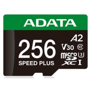 MEMORIA MICRO SDXC 256GB ADATA SPEED PLUS 180/160 MB/S COMPATIBLE CON DRONES NINTENDO 4K UD256GUI3V30A2SP-RA1