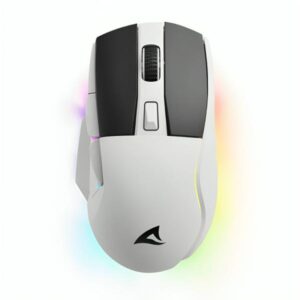 MOUSE GAMING RGB SHARKOON SGM50W INALÁMBRICO 2.4 GHZ 6400 DPI 4044951040247 BLANCO