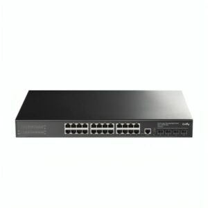 SWITCH  CUDY GS5024S4  PUERTOS 24 × GBE/4 × SFP+ DE 10 G  ADMINISTRABLE L3 NEGRO