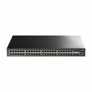 SWITCH  CUDY  GS5048S4 1.0  PUERTOS 48 × GbE/ 4 × SFP+ DE 10 G  ADMINISTRABLE L3 NEGRO