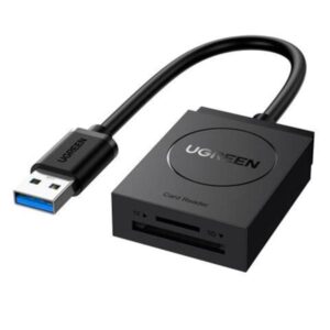 LECTOR DE TARJETAS UGREEN CR127 USB-A 3.0 SD/TF 20250 NEGRO
