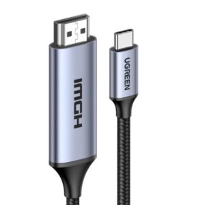 CABLE UGREEN MM142 USB-C A HDMI 4K 1.5M 50570 NEGRO/GRIS