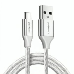 CABLE UGREEN US287 USB-A 2.0 A USB-C 1M 60121 BLANCO