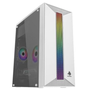 CASE GAMING EAGLE WARRIOR CM16KTRA002C MINI TOWER VENTILADOR 1 DE 120MM CON ACRILICO BLANCO