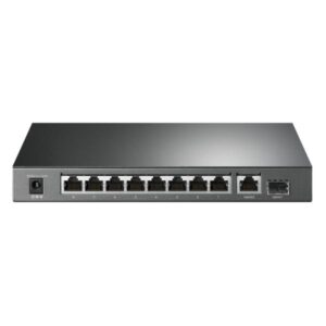 SWITCH TP LINK TL-SG1210P(UN) 9 PUERTOS RJ45 GIGABIT / 1 PUERTO SFP 10/100/1000 MBPS NO ADMINISTRABLE GRIS