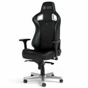 SILLA GAMING ERGONÓMICA NOBLECHAIRS EPIC EDICION MERCEDES AMG CUERO SINTÉTICO PGW-NB-EGC-001 NEGRO
