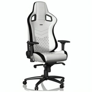 SILLA GAMING ERGONÓMICA NOBLECHAIRS EPIC CUERO SINTÉTICO NBL-PU-WHT-001 BLANCO