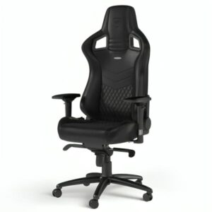 SILLA GAMING ERGONÓMICA NOBLECHAIRS EPIC CUERO SINTÉTICO NBL-RL-BLA-001 NEGRO