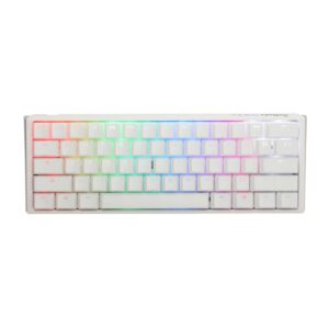 TECLADO GAMING RGB DUCKY ONE 3 MINI MECANICO USB-C ESPAÑOL SWITCH ROJO SILENCIOSO DKON2161ST-SESPDPWWWSC1 BLANCO