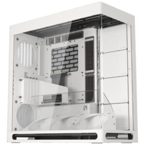 CASE GAMING HAVN HS 420 VGPU MID TOWER SIN VENTILACIÓN INCLUIDA CON VIDRIO PANORÁMICO FRONTAL Y LATERAL HVN-CA-HS420-07 BLANCO