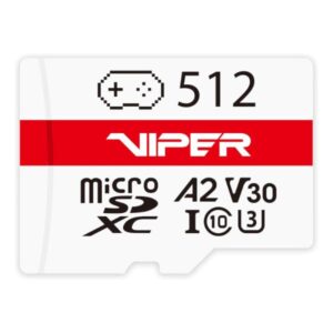 MEMORIA MICRO SDXC 512GB PATRIOT VIPER PV512GGM32MCX CLASE 10 UHS-I 100MB/S / 90MB/S PARA CÁMARAS Y DRONES