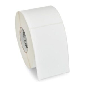 ROLLO DE ETIQUETA ZEBRA Z-ESSENTIALS 540T 4 PULG X 2 PULG NUCLEO 1 PULG 5.1 PULG OD CON PERFORACION 1770 ETIQUETAS/ROLLO 10043288