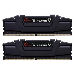 MEMORIA RAM PC 16GB (2×8GB) G.SKILL RIPJAWS V DDR4 3200MHz CL16 1.35V F4-3200C16D-16GVKB NEGRO