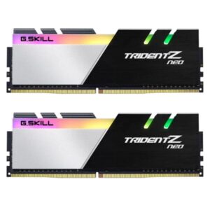MEMORIA RAM PC 16GB (2×8GB) G.SKILL TRIDENT Z NEO DDR4 3200MHz CL16 1.35V F4-3200C16D-16GTZN BLANCO/NEGRO