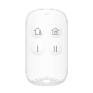 LLAVERO DE ALARMA HIKVISION DS-PKF201-WB AX HOME INALAMBRICO RF 433 MHZ ARMADO Y DESARMADO / BOTONES CONFIGURABLES 302402306 BLANCO