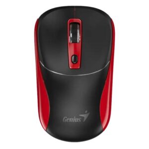 MOUSE GENIUS  NX-7123 INALAMBRICO CON RECEPTOR 1200DPI 31030043402 NEGRO/ROJO