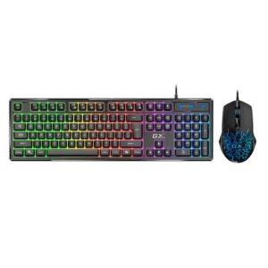 TECLADO Y MOUSE GAMING RGB GENIUS SCORPION KM-GX3 ALAMBRICO USB ESPAÑOL 31330011401 NEGRO