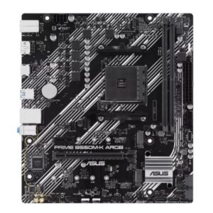 TARJETA MADRE ASUS PRIME B550M-K ARGB AM4 MICRO ATX DDR4 90MB1GC0-M0EAY0 NEGRO