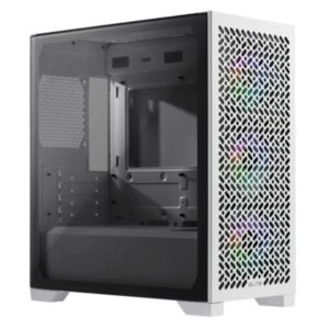 CASE RGB COOLER MASTER ELITE 302 WHITE MINI TOWER VENTILADORES 3 DE 120MM CON VIDRIO TEMPLADO LATERAL E302-WGNN-S00 BLANCO