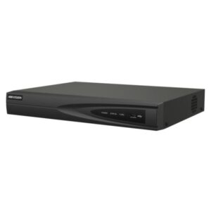 GRABADORA NVR HIKVISION DS-7604NI-Q1/4P 4 CANALES HASTA 8 MP 1 SATA HASTA 8 TB (SIN DISCO) POE + H.265+ NEGRO