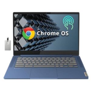 LAPTOP LENOVO SLIM 3 14 PULG 4GB 64GB CHROME MT8186 INGLÉS 82XJ004AUS AZUL