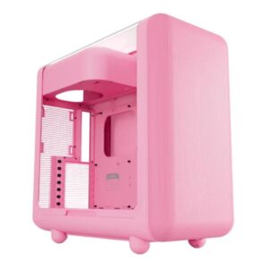 CASE HYTE X50 MID TOWER SIN VENTILACIÓN INCLUIDA CON PANEL LATERAL CS-HYTE-X50G-SM ROSADO