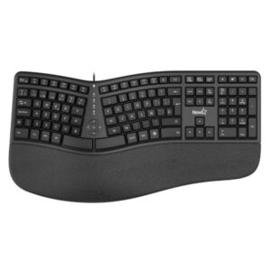 TECLADO NOVA ERGONOMICO KMYV82U0001C MEMBRANA ALÁMBRICO USB ESPAÑOL NEGRO