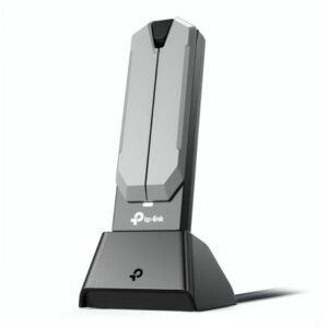 ADAPTADOR WI-FI TP LINK ARCHER TBE400UH USB 3.0 TRIBANDA BE6500 2882 MBPS / 6 GHZ GRIS