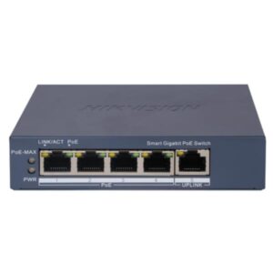 SWITCH HIKVISION DS-3E1505P-EI(O-STD) (E) 4 PUERTOS GIGABIT POE + 1 PUERTO GIGABIT RJ45 10/100/1000 MBPS ADMINISTRABLE 301802987